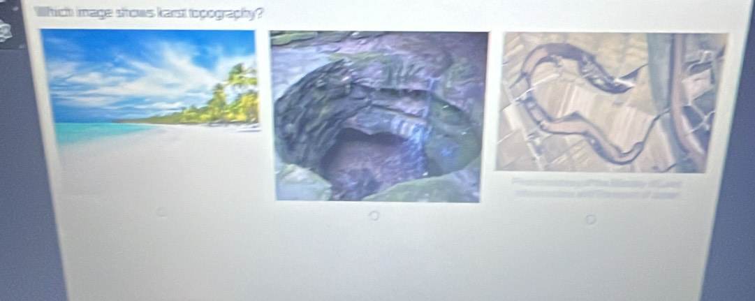 Which image shows karst topography?