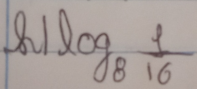 81 log _8 1/16 