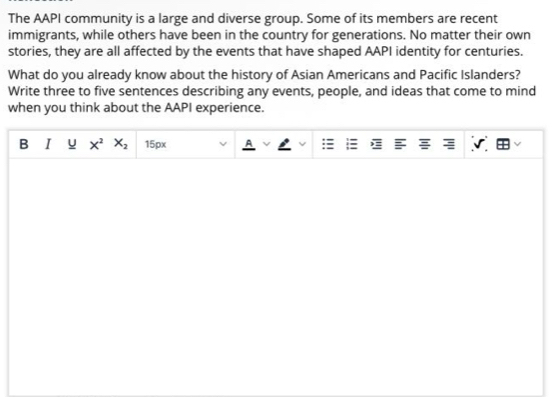 Solved: The AAPI community is a large and diverse group. Some of its ...
