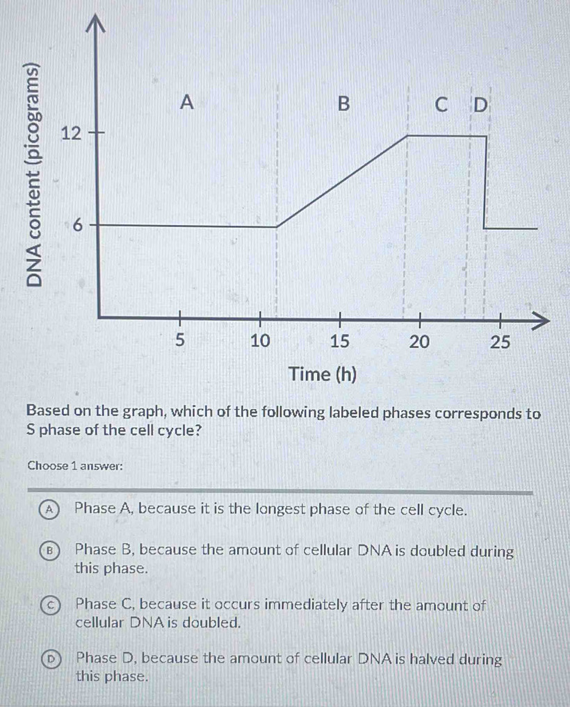 Solved: Based on the graph, which of the following labeled phases ...