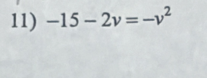 -15-2v=-v^2