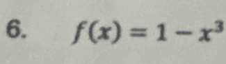 f(x)=1-x^3