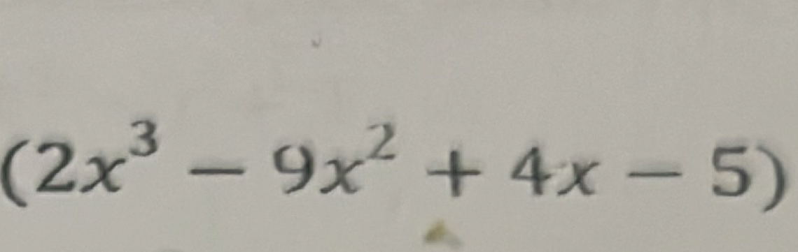 (2x^3-9x^2+4x-5)