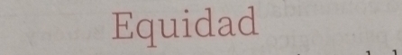 Equidad