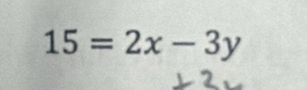 15=2x-3y