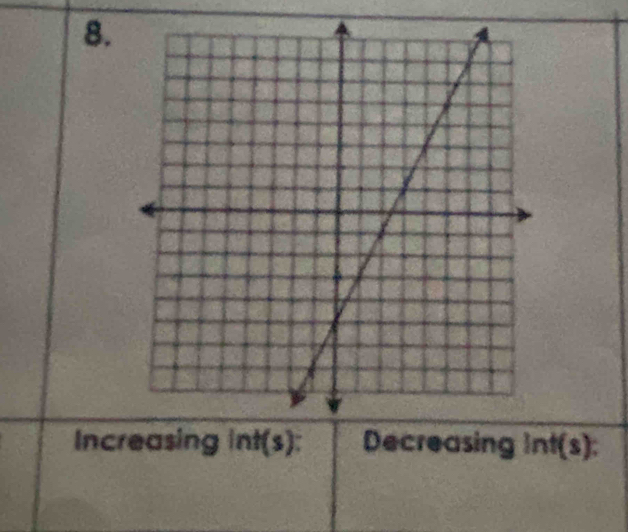 Incring int(s) 4 Decreasing int(s).