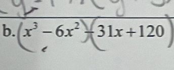 x³−6x²−31x+120