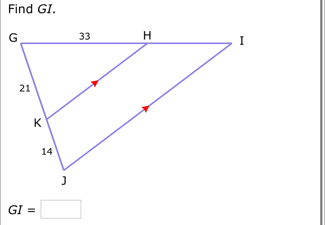 Find GI.
GI=□