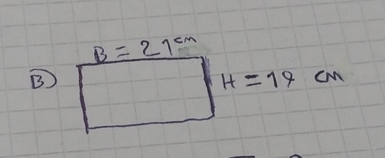 B=21^(cm)
B
H=19cm