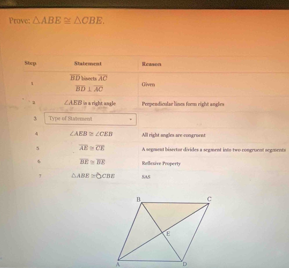 Prove: △ ABE≌ △ CBE.
ts