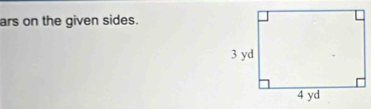 ars on the given sides.