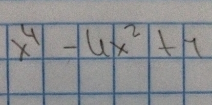 x^4-|6x^2|+|1