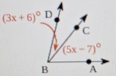 (3x+6)^circ 
B