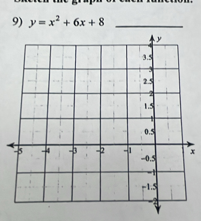 y=x^2+6x+8 _
x