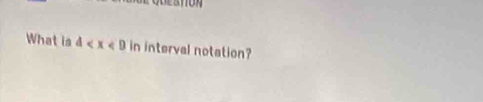 What is d in interval notation?