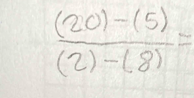  ((20)-(5))/(2)-(8) =