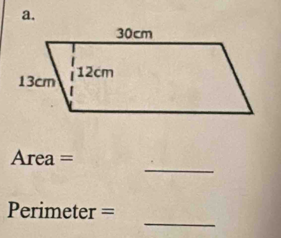 Area =
_
Perimeter =