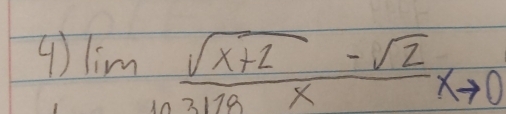 lim _ln frac sqrt(x+1)-2x