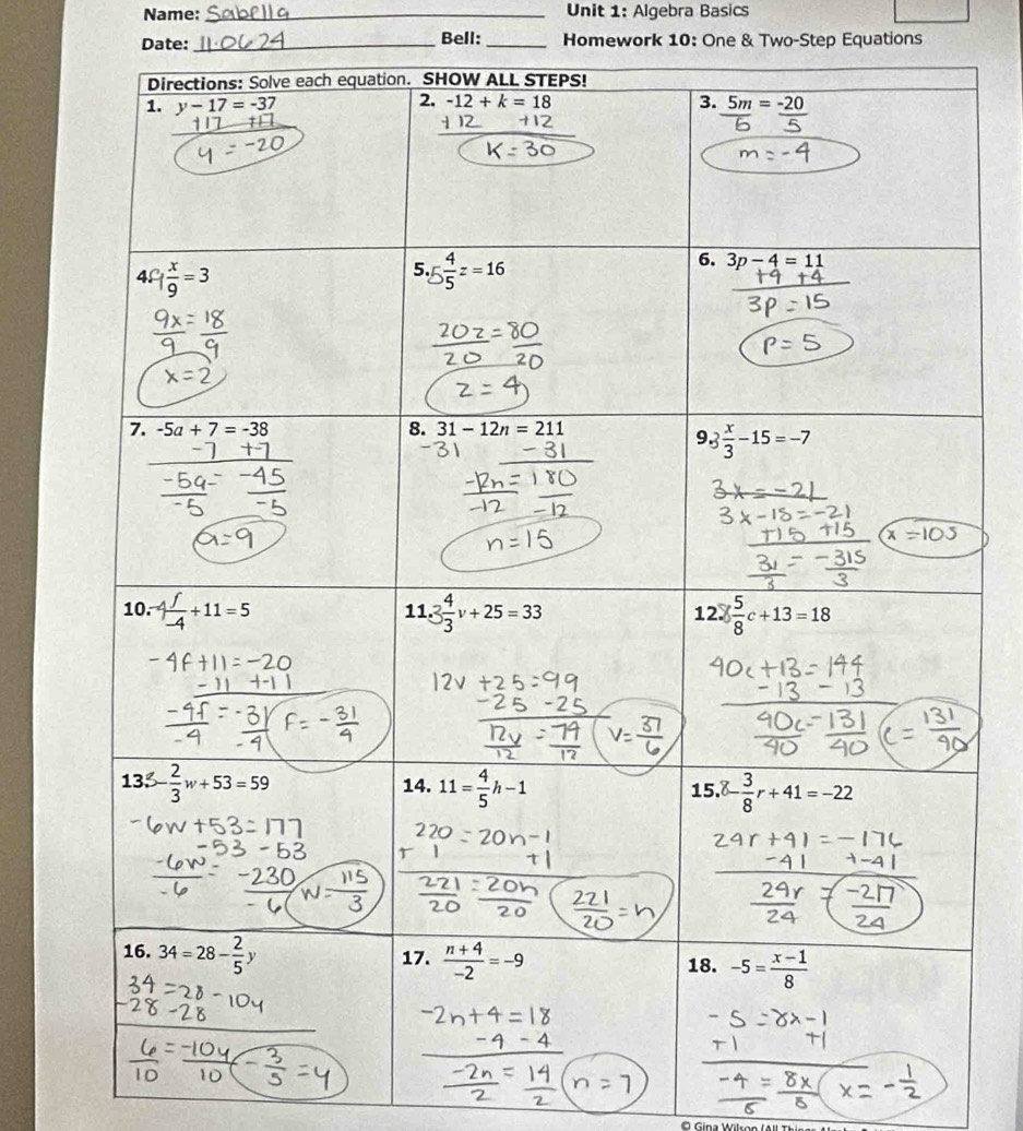 Halloween One Step Equations Coloring Activity - Amped Up Learning, image size:937x1036