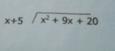 x+5sqrt(x^2+9x+20)