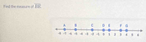 Find the measure of overline BE