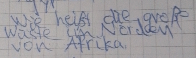 von Afrika.