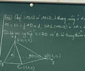 AB=BC= 1/2 AD=1 SAL(HEO a 5A=