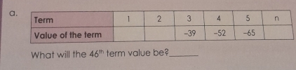 What will the 46^(th) term value be?_