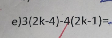 3(2k-4)-4(2k-1)=