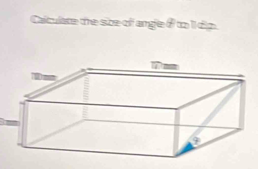 Calculate the size of ange θ to 1 dịp.