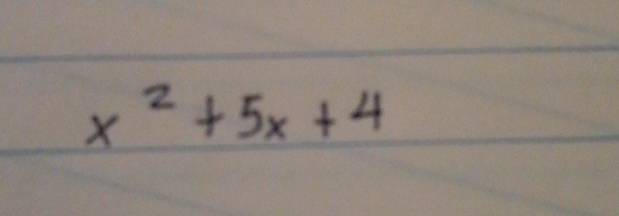 x^2+5x+4