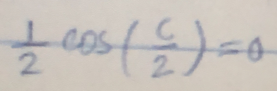  1/2 cos ( C/2 )=0