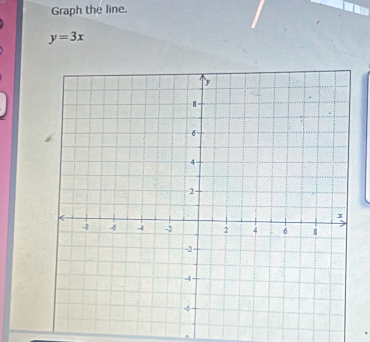 Graph the line.
y=3x
n