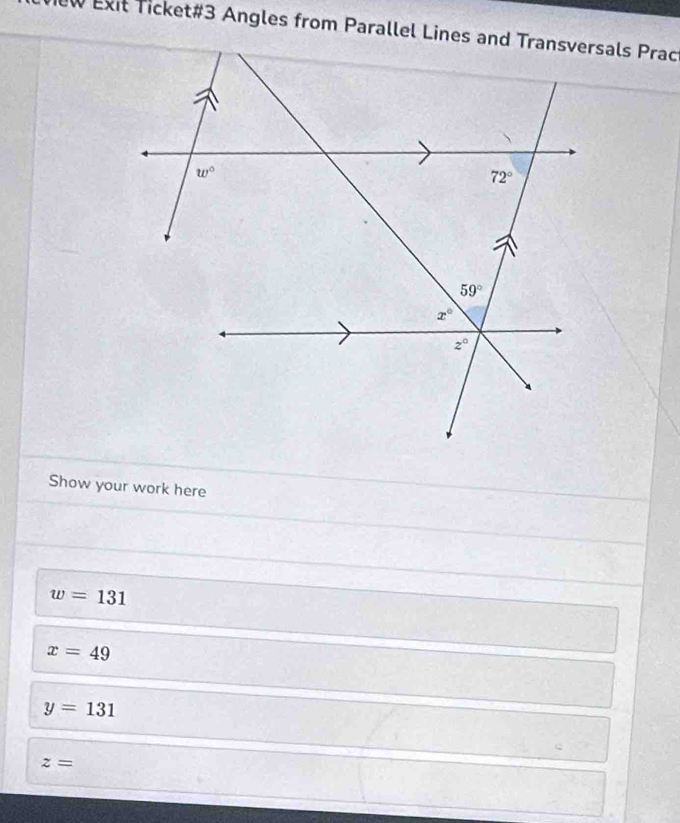 Show your work here
w=131
x=49
y=131
z=