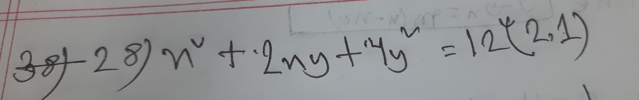 38+28)x^2+2ny+4y^2=12(2.1)