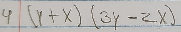 4(y+x)(3y-2x)