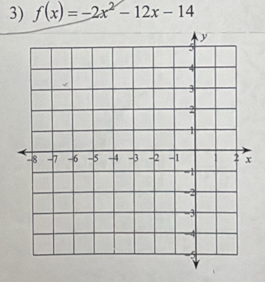 f(x)=-2x^2-12x-14