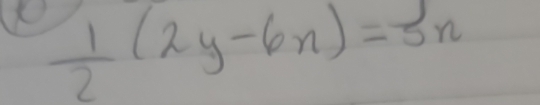  1/2 (2y-6n)=3n