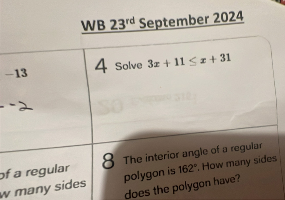 WB 23^(rd) September 2024
-
of
w m
does t