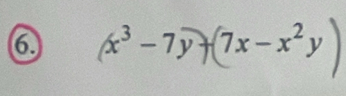 x^3-7y +(7x- x² y )