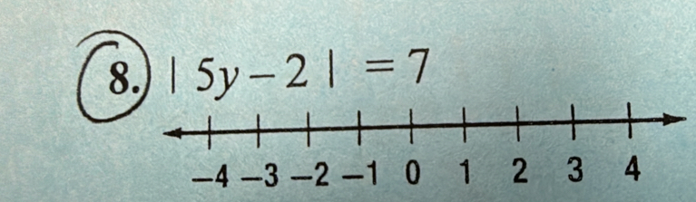 |5y-2|=7