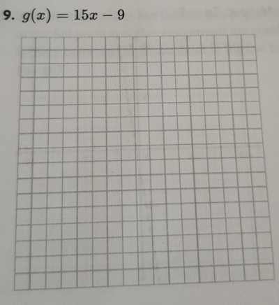 g(x)=15x-9