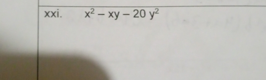 x^2-xy-20y^2