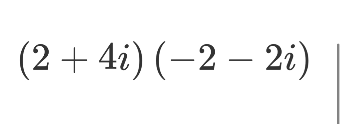 (2+4i)(-2-2i)