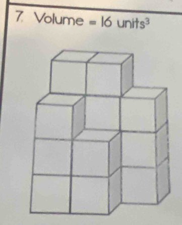 Volume =16 unit 3