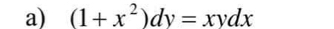 (1+x^2)dy=xydx