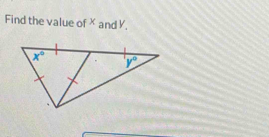 Find the value ofX and .