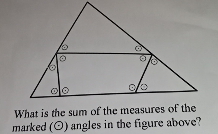 marked (odot ) angles in the figure above?