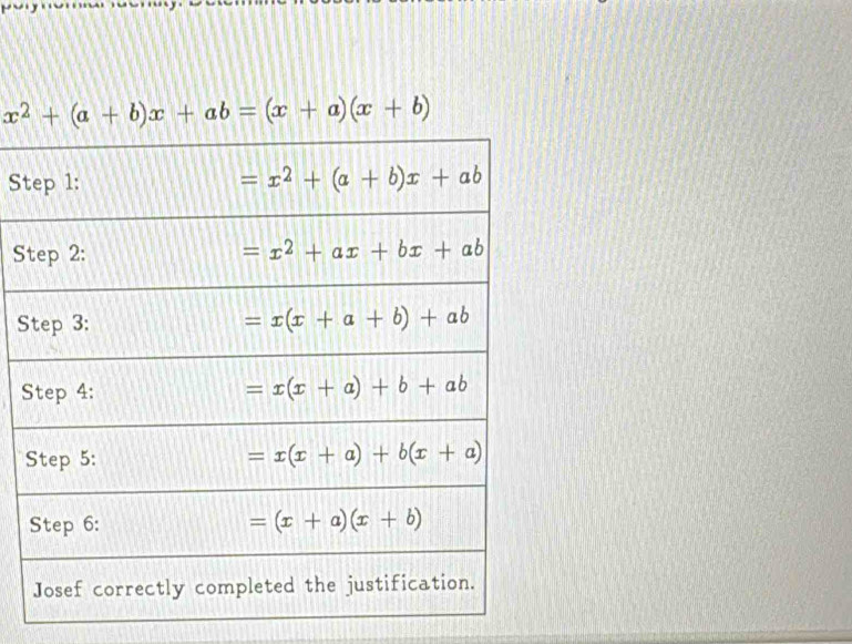 x^2+(a+b)x+ab=(x+a)(x+b)
St
S
S
S