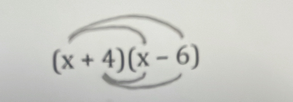 (x+4)(x-6)